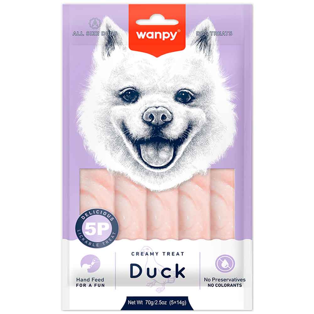 Wanpy Köpek Ödül Maması Ördekli 5x14 Gr